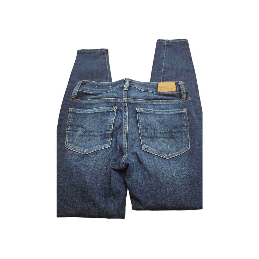 American Eagle Hi Rise size 2 distressed jeans